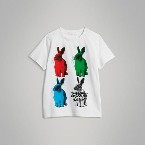 兔子印花棉质 t 恤衫 产品图片01